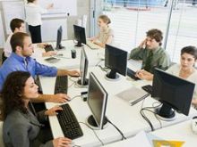 Dipendenti pubblici al lavoro
